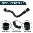 thumbnail image 4 of Manguera del radiador Unique Bargains Calentador Manguera No.17128634285 para BMW 2015-2019 serie 3 Manguera de refrigerante de goma negra 1 Pc, 4 of 6