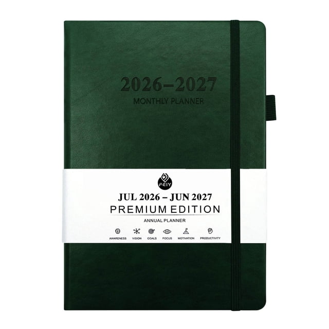 A5 Weekly And Monthly Planner 2026 With Elastic Strap Binding For Organization And Goal Tracking