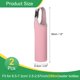 thumbnail image 2 of 2 piezas de funda de transporte de botella de agua de neopreno, bolsa de transporte de botella de vidrio aislada de 15.5-20oz, funda de botella de bebida colapsable con asa, rosa, 2 of 7