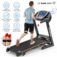 thumbnail image 2 of Famistar 3.25HP Folding Electric Treadmill for Home with 15-Level Auto Incline, 300LB Capacity, 12+1 Programs 3 Modes, Backlit LCD Display, Pulse Sensor, Built-in MP3 Speaker, Free Knee Strap Gift, 2 of 2