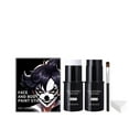 BRISEZZS Markdown 4 Set Black White Halloween Face Body Paint,2 Colors