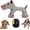 Dog, variant on Linen Safari Companions, Squeaky Dog Chew Animals, Strudy Linen Fabric, Relieve Boredom and Anxiety in Dogs (Dog)