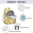 thumbnail image 4 of Lemon Backpack for School,Cute School Bag,Schoolbag with Adjustable Shoulder Straps & Padded Back,13.4"x11"x4.7", 4 of 6