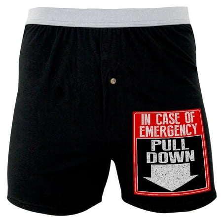 In Case of Emergency Pull Down Soft Knit Boxer