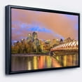 thumbnail image 3 of Design Art Calgary at Night Framed Canvas Art Print, 3 of 5