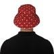 thumbnail image 5 of Balery Reindeer Faces Festive Red Sombreros para el sol para hombre y mujer, sombrero de pescador con UPF 50+, 5 of 6