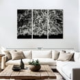 thumbnail image 3 of Elephant Stock Dark Ocean Waves Wall Art - Horizontal Multi Panel Canvas - Living Room Wall Decor - Beach Multi Panel - Black And White Decor - 74" x 48", 3 of 8