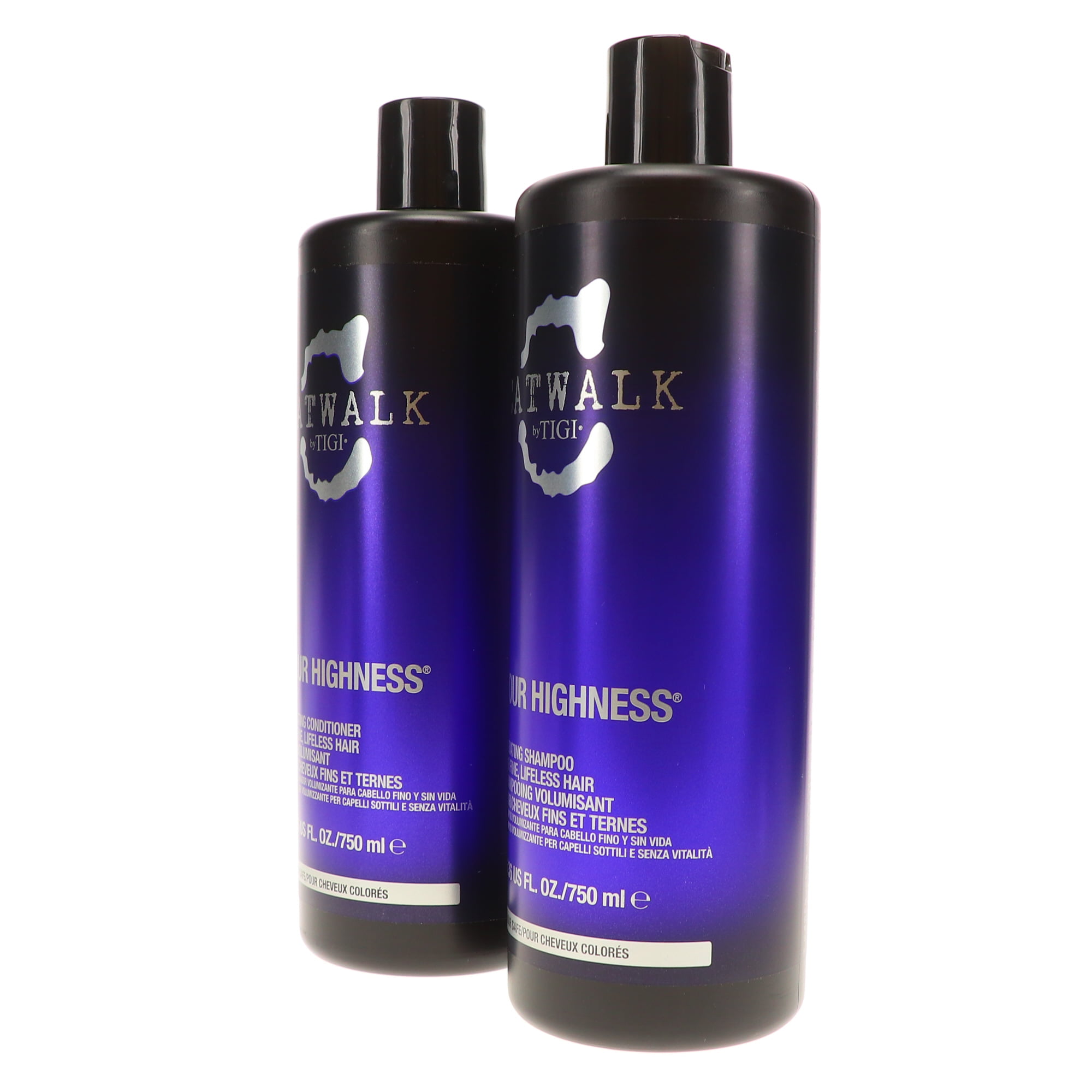 TIGI Catwalk Your Highness Shampoo 25.36 oz Highness Conditioner 25.36 oz Combo Pack -