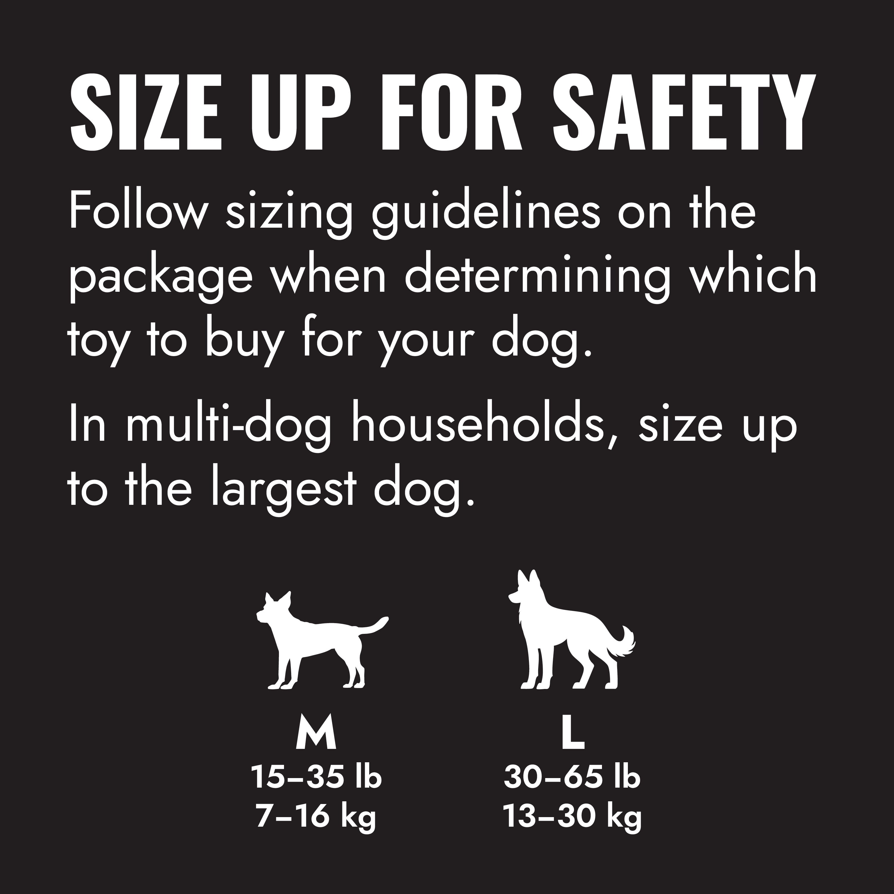 KONG® Extreme Rubber Goodie Ribbon Toy for Power Chewers, Large for Dogs Between 30-65 lbs