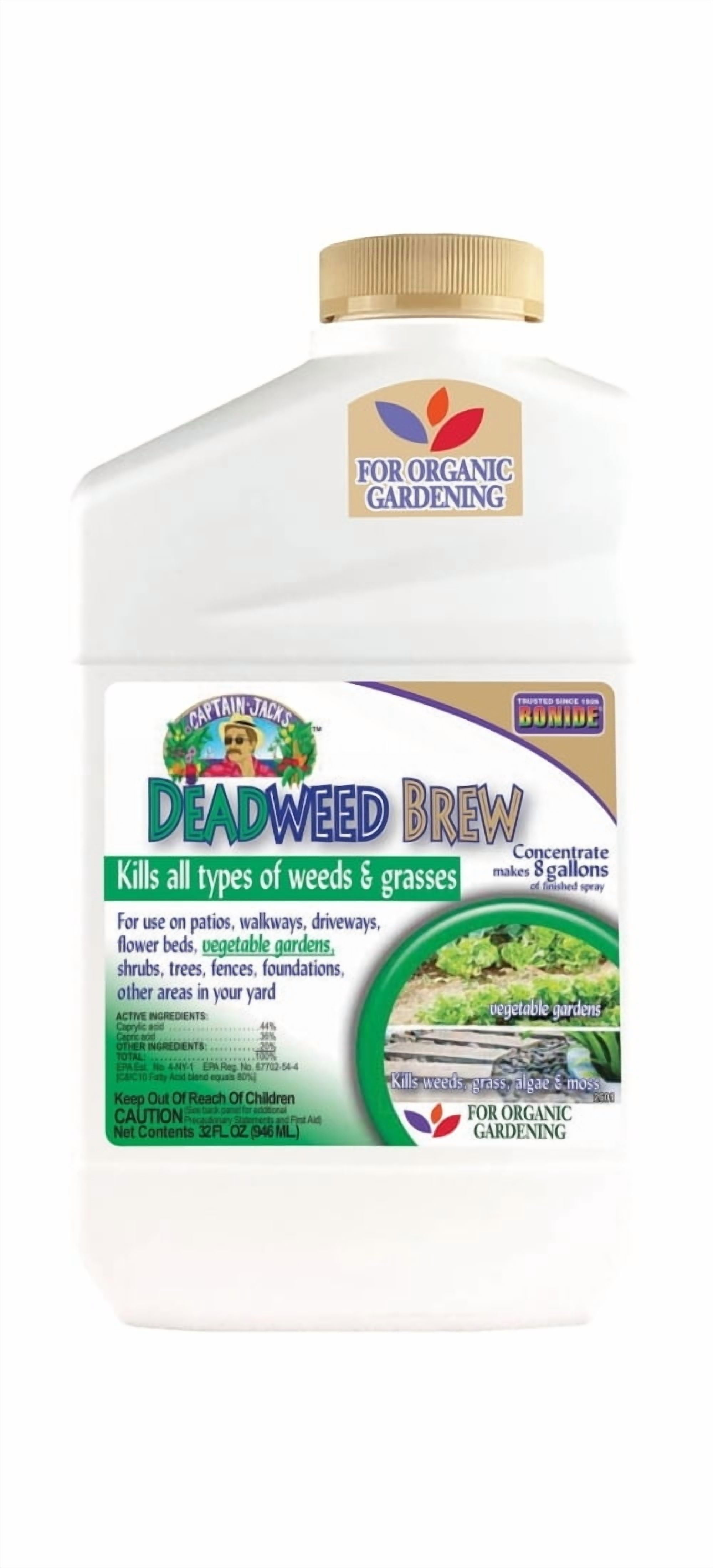 Bonide Captain Jack's Broadleaf Weed Killer Concentrate - Weed & Grass Killer - 32 Oz