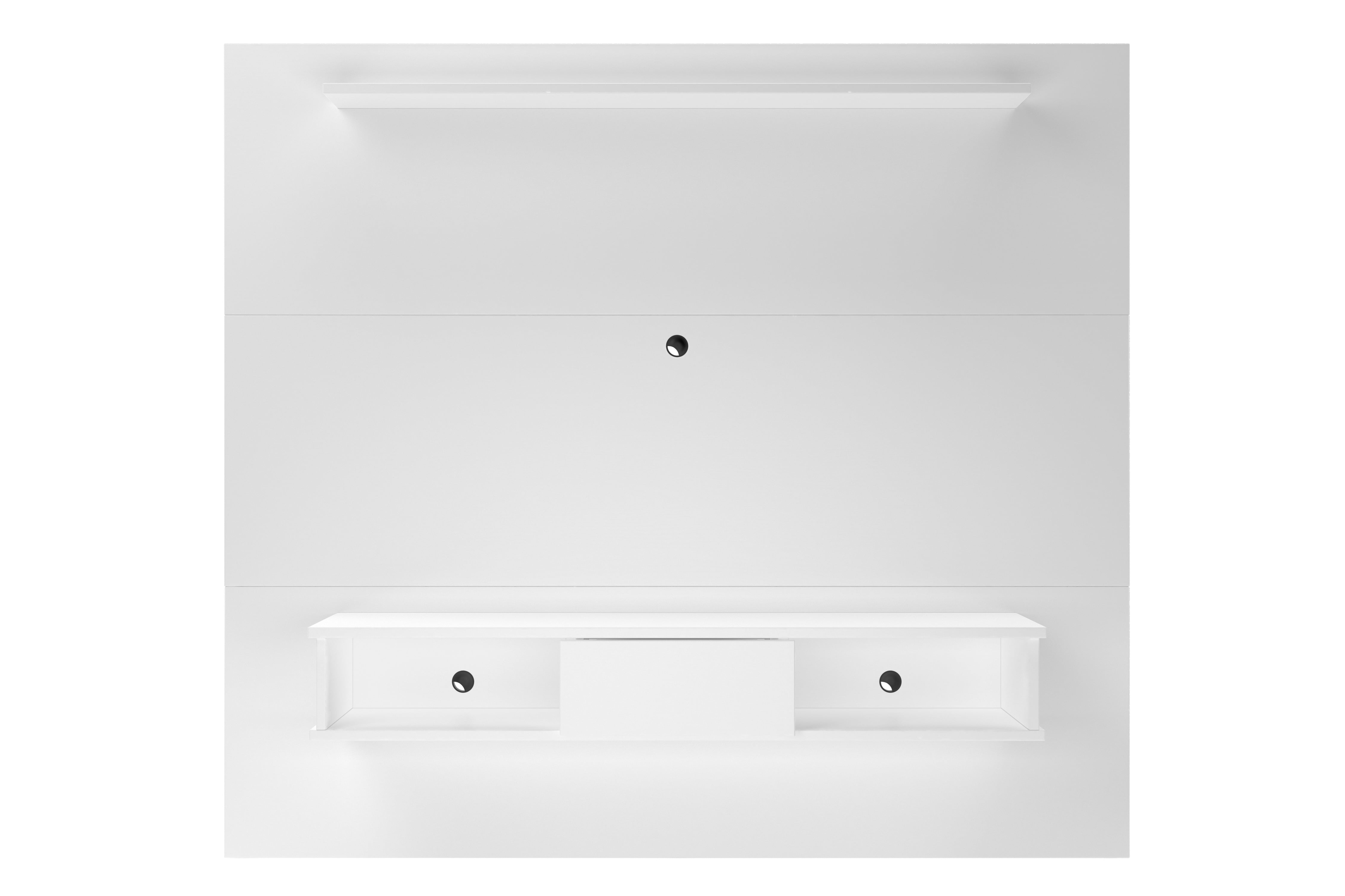 Midtown Concept Floating 2 Shelf TV Stand for TVs up to 70", White