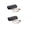 Gold, variant on Folding Reading Glasses, 2 Pack Compact Unisex Readers Black & Gunmetal with Free Storage Case