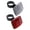 2Pcs, variant on 2Pcs Bike Spoke Reflectors, Front and Rear Wheel Reflective Clips Red and White, Bicycle Safety Warning Reflectors for Cycling Handlebar Seatpost