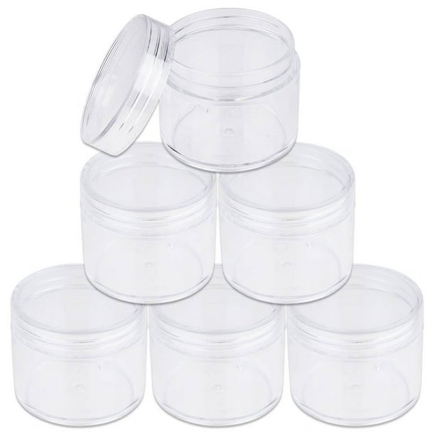 2oz/60g/60ml High Quality Acrylic Leak Proof Clear Container Jars with Clear Lids