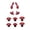 Red, variant on 10Pcs Thumbstick Grip Controller Replacement Thumb Sticks Joystick Analog for Controller Thumb Grip with Back Paddle