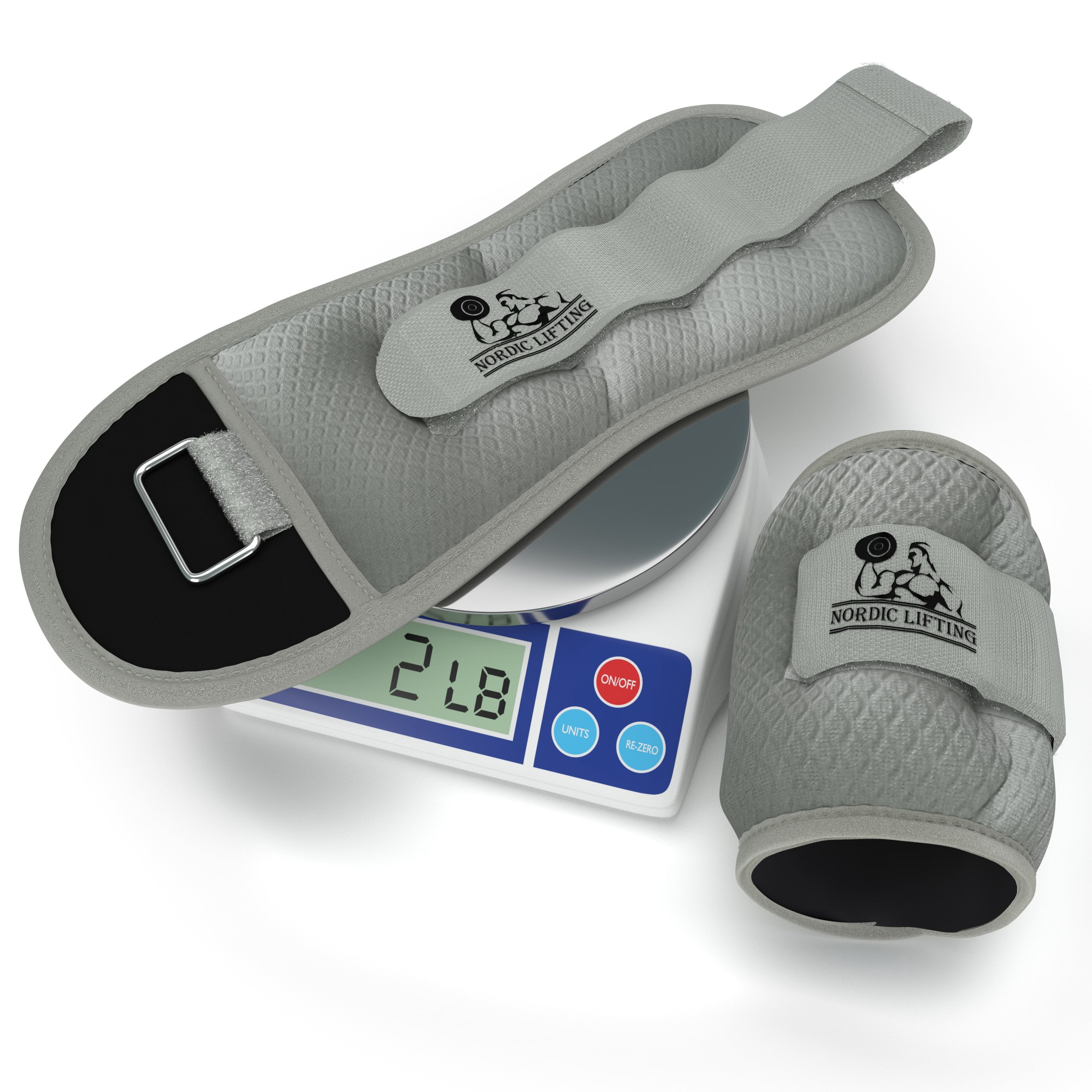 Nordic Lifting Adjustable 2lbs Grey Ankle Weights