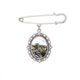 thumbnail image 1 of China Chinese The Great Wall Pattern Brooch Pin Dress Shirt Shawl Clips, 1 of 3