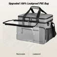 thumbnail image 5 of WARMOUNTS Insulated Bag 48 Cans & Soft Cooler Bag 2 in 1, w/ Insulating Cover, Upgraded Leakproof Camping Cooler Bag 2 Compartment for Camping Hiking Picnic Beach, 5 of 11