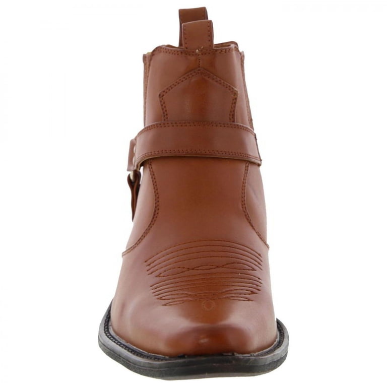 US Brass Mens Eastwood Cowboy Ankle Boots - Walmart.com display picture 2