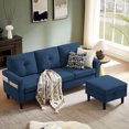 thumbnail image 4 of Tornama Convertible Sectional Sofa, Small L Shaped 3-Seat Couch with Reversible Chaise, Modern Linen Sofas Couches for Living Room, Apartment and Small Space, 4 of 8