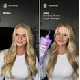 thumbnail image 5 of Suave Bonding Infusion Purple Toning Shampoo, Purple Shampoo for Blonde Hair, Color-Treated and Damaged Hair, 28 fl oz, 5 of 9