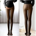 thumbnail image 2 of Mallas premamá: leggings opacos y cálidos para el embarazo, cintura alta, poliéster elástico para todos los trimestres, 2 of 8