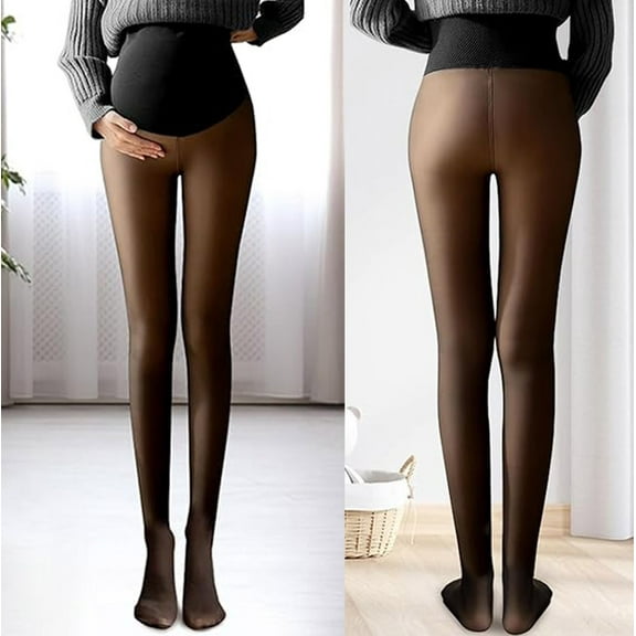 Maternity Tights Warm Opaque Tights Pregnancy Solid Leggings Tights Thermo Leggings For Pregnant Women Lined Tights plus Size Pantyhose Control Top Stockings for Women Footless Tights for Women plus