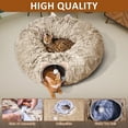 thumbnail image 3 of Cat Tunnel with Cat Bed for Indoor Cats, Under Christmas Tree Soft Plush Peekaboo Cat Cave Donut Tunnel, Multifunctional Playground Toys Hideplace for Kittens, Rabbit, Ferret, 3 of 6