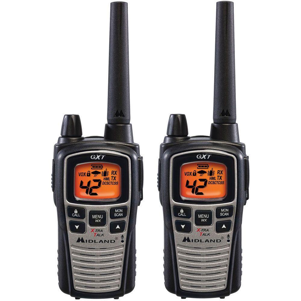 MIDLAND GXT860VP4 36-Mile GMRS Radio Pair Pack with Drop-in Charger Rechargeable Batteries & Headsets - image 2 of 3