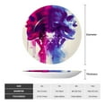thumbnail image 2 of Gaeub Dual Skulls Colorful Fusion Print Ceramic Plate,Dinner Plates,Bone China Decorative Plates with Display Stand,Art Ceramic Ornaments for Wall Hanging Decoration-6in, 2 of 6