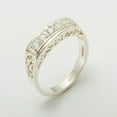thumbnail image 3 of LBG British Made 10k White Gold Natural Diamond Womens Eternity Ring - 33 size options - Size 4, 3 of 7
