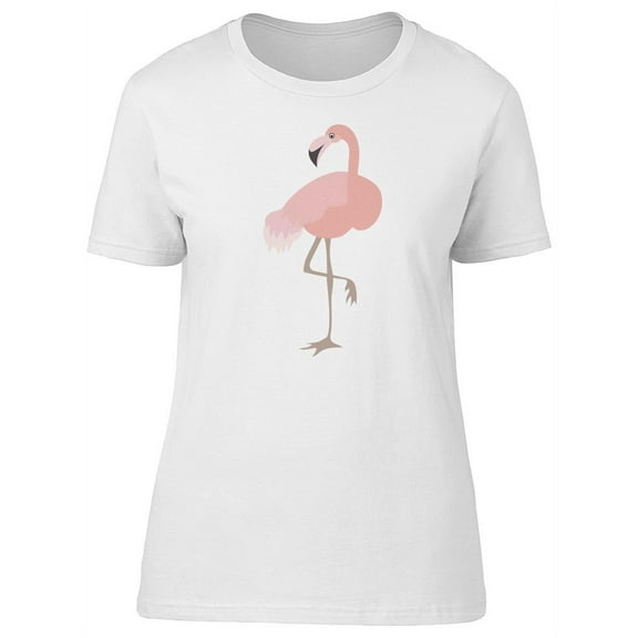 Lovely Elegant Pink Flamingo T-Shirt Women -Image by Shutterstock, Female x-Large