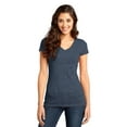 thumbnail image 1 of DISCONTINUADO District - Camiseta Very Important para jóvenes con cuello en V XS Heathered Navy Distrito DT6501, 1 of 1