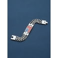 thumbnail image 6 of ChainsProMax Men Cuban Link Chain Bracelet, American Flag Bracelet, Stainless Steel Mens Gift, 6 of 7