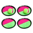 thumbnail image 1 of MasteelfCA 6pcs 19cm Outdoor Sticky Ball Racket Beach Playing Toy Throw Catch Ball for Kids Children (4pcs Black Racket, 2pcs Ball), 1 of 4