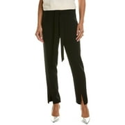 Elie Tahari womens Slim Sash Pant, 0, Black