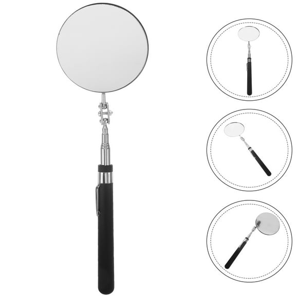 SWETRACE Telescoping Mechanic Inspection Mirror Circular Handle 1Pack