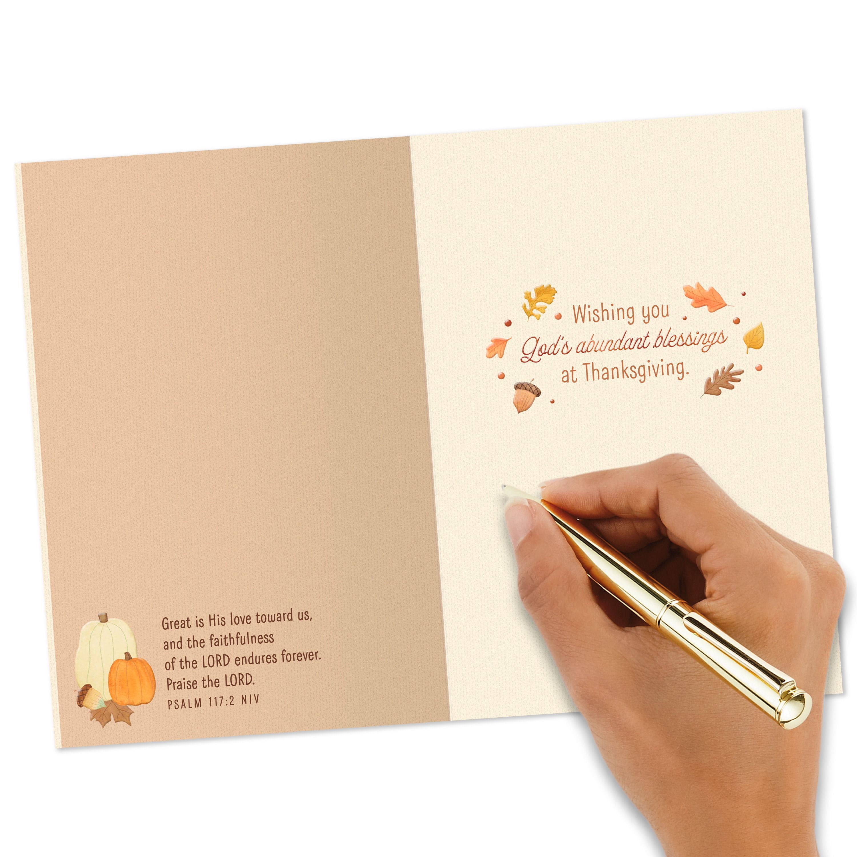 DaySpring Religious Thanksgiving Card (God's Abundant Blessings), 1 Count