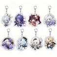 thumbnail image 4 of Anime Themed Acrylic Keychains, Adorable Character Bag Charm, Key Ring Accessory, Durable Collectible Hang Decor, 4 of 5