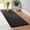 Black-24" x 60" (Runner), variant on Bathroom Rugs  24" X 60" Chenille Bath Rug Soft Short Plush Mat Shower Water Absorbent Quick Dry Machine Washable Black