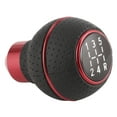 thumbnail image 4 of 5 Speed Gear Shift Knob Stick Aluminium Alloy and Leather Manual Automobiles AccessoryRed, 4 of 7