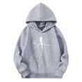 thumbnail image 3 of Sudaderas con capucha para niños y niñas, sudaderas casuales de manga larga, lindas sudaderas de gran tamaño con bolsillo de polar, chaquetas para niñas, 3 of 4