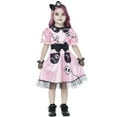 thumbnail image 4 of Girls Skeleton Halloween Dress Outfit Gothic Punk Bones Dress Up Set XS-L, 4 of 6
