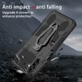 thumbnail image 6 of ELEHOLD Armor Case for Samsung Galaxy A54 5G,Rugged Hybrid Full Body Protective Case Hidden Kickstand  Magnetic Car Mount Anti-Scratch Shockproof Case,Black, 6 of 7