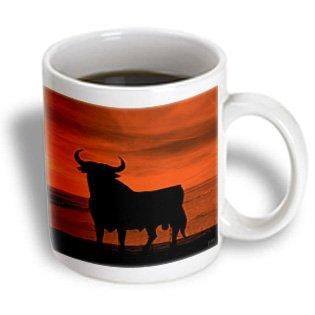 - 3dRose Osborne Bull Sign, Spanish National Momunent, few left on the Spanish roadsides, Ceramic Mug, 11-ounce