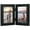 Black (Double), variant on Mat Board Center 2-Opening 4x6 Gray Hinged Picture Frames, 1 Pack