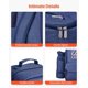 thumbnail image 5 of Mochila de pícnic VEVOR para 4 personas con compartimento frigorífico, color azul marino, 5 of 9