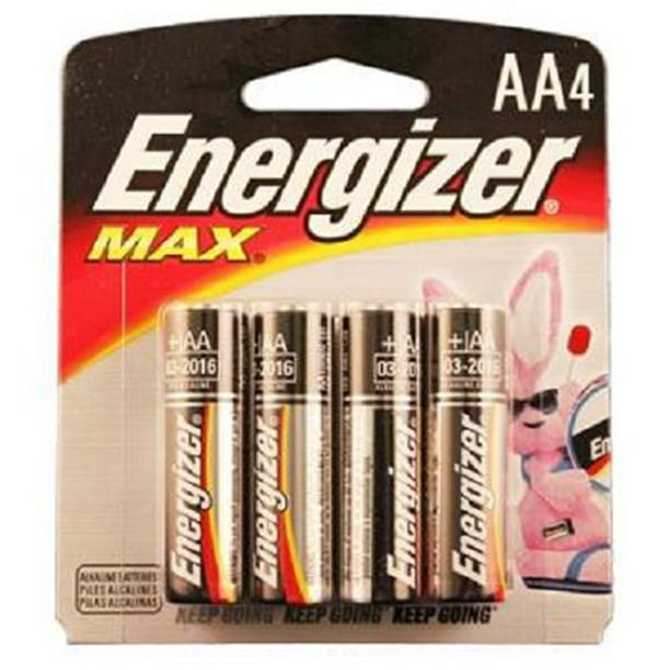 Eveready Battery E91BP4 4Pk. "AA" Alkaline Batteries Quantity 1