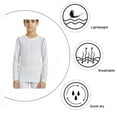 thumbnail image 5 of LANBAOSI 3 Pack Youth Boys Compression Shirts Athletic Sports Long Sleeve Baseball Undershirts Size 10, 5 of 7