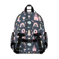thumbnail image 3 of Colorful Rainbow Tie Dye Spiral Pattern Backpack for School,Cute School Bag,Schoolbag with Adjustable Shoulder Straps & Padded Back,15.25"x11.5"x5.25", 3 of 5